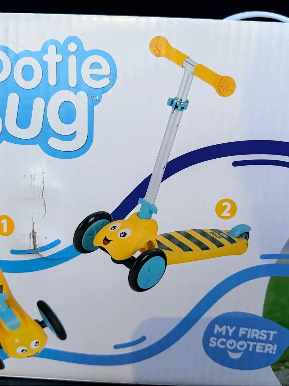 Fold & Go First Scooter - Yellow/Teal